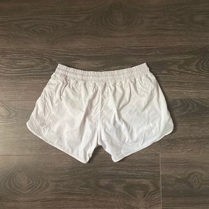 Lululemon White Hotty Hot Shorts